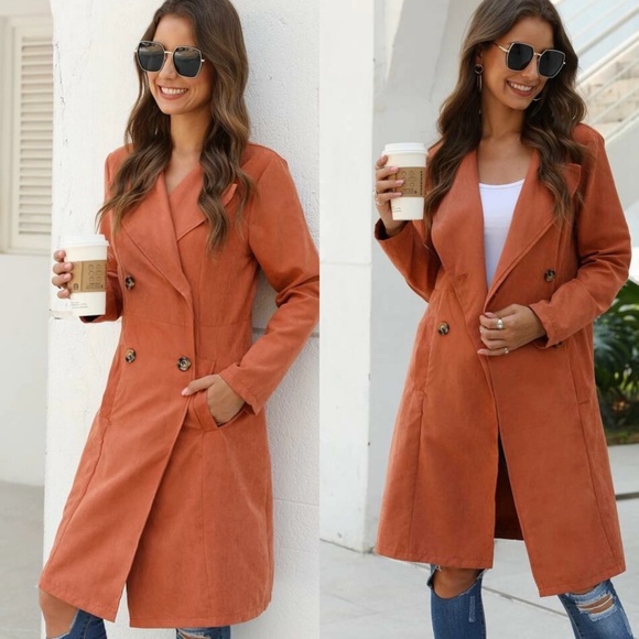 Waterfall Style Jacket Rust - Picture 3 of 3